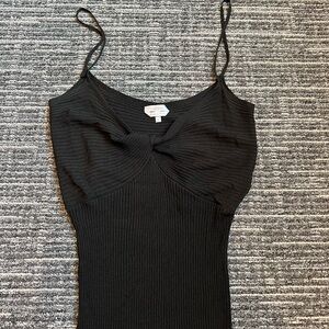 MaxMara Black Ribbed Tank